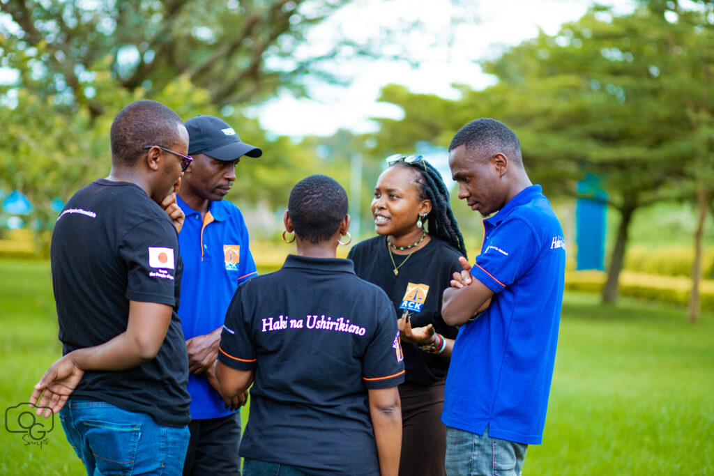 RCK staff speaking together